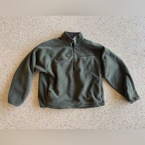 Uniqlo Olive Fleece Pullover